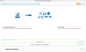 You have to run the MaGater Outlook PST Converter