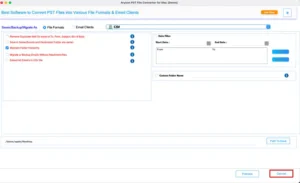 You have to hit the Convert button to convert Outlook PST to CSV