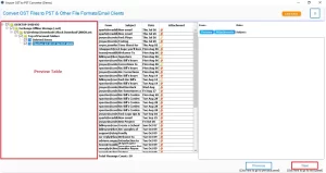 preview the selected files