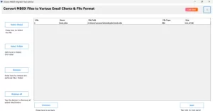 Browse and select the desired MBOX file