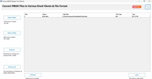 Choose the desired MBOX file