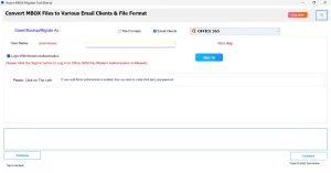 Choose the Outlook 365 option