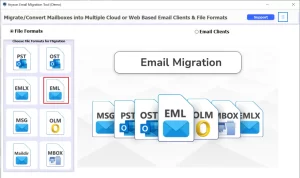 Choose the desired EML file
