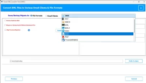 Select the destination path