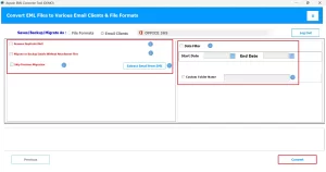 Apply filters and click convert