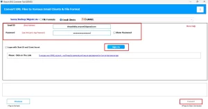Enter your Email address and password