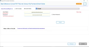 Enter iCloud credentials