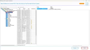 Preview the selected data