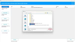 Add desired EML files