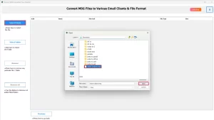 Drag and drop MSG files