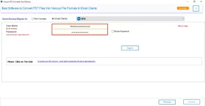 Enter the AOL credentials