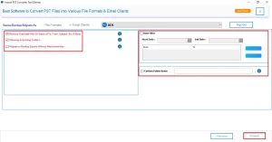 Apply advanced filters and click Convert