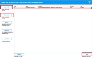 You need to add MSG files or folders