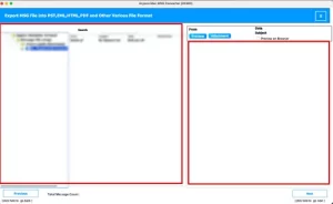 You need to pick & preview email data before proceeding