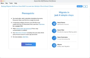 Download and open the IMAP Backup Tool
