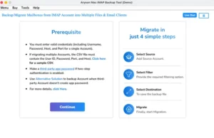 You need to install the MacGater IMAP Backup Tool