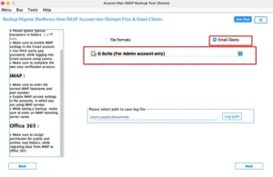 Choose Google Workspace as the output destination