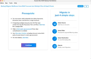 Download and launch the IMAP Backup Tool